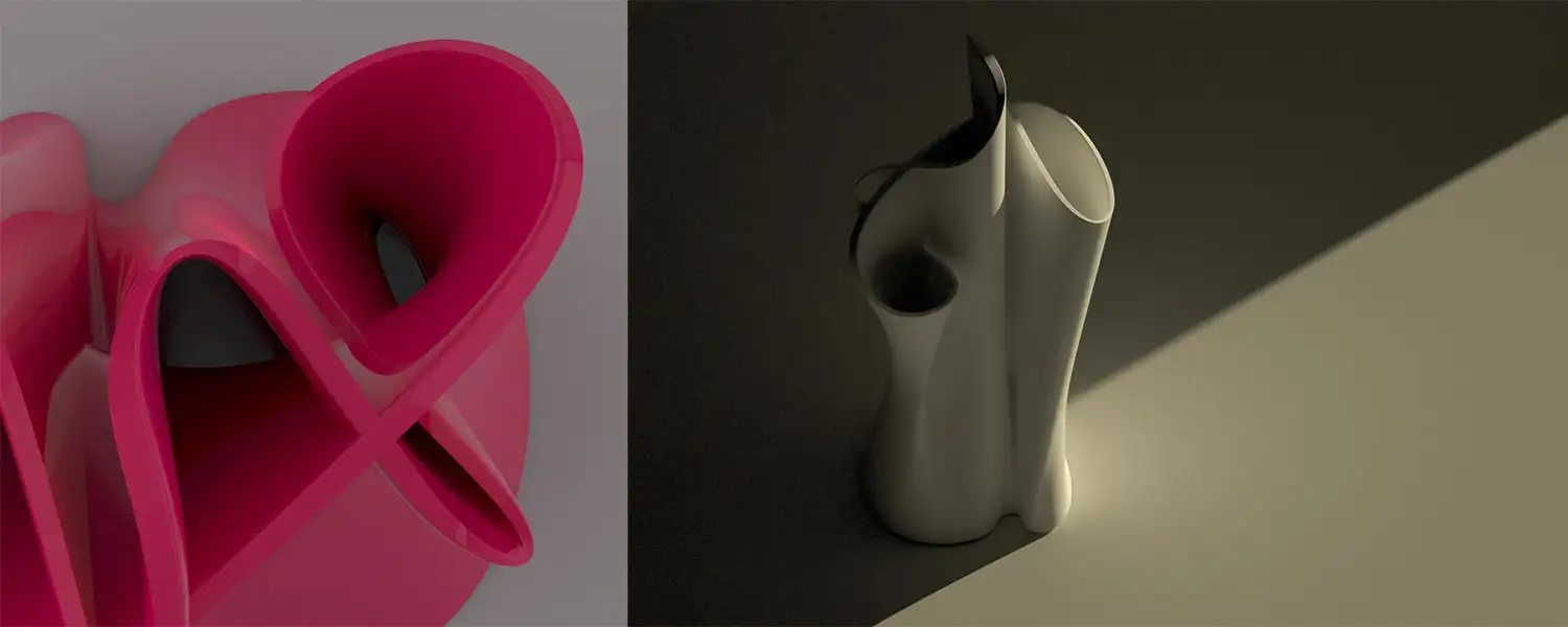 Alphabet Freeform Vase 1