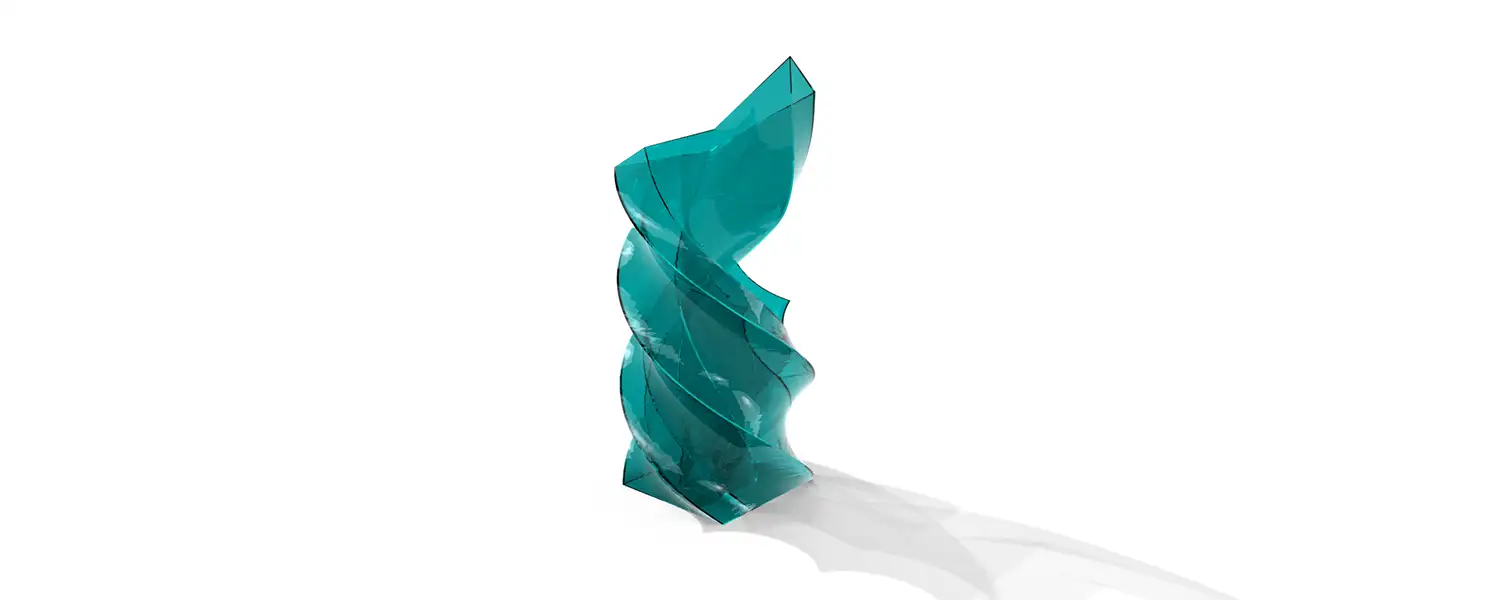 Freeform-Modelling Glas