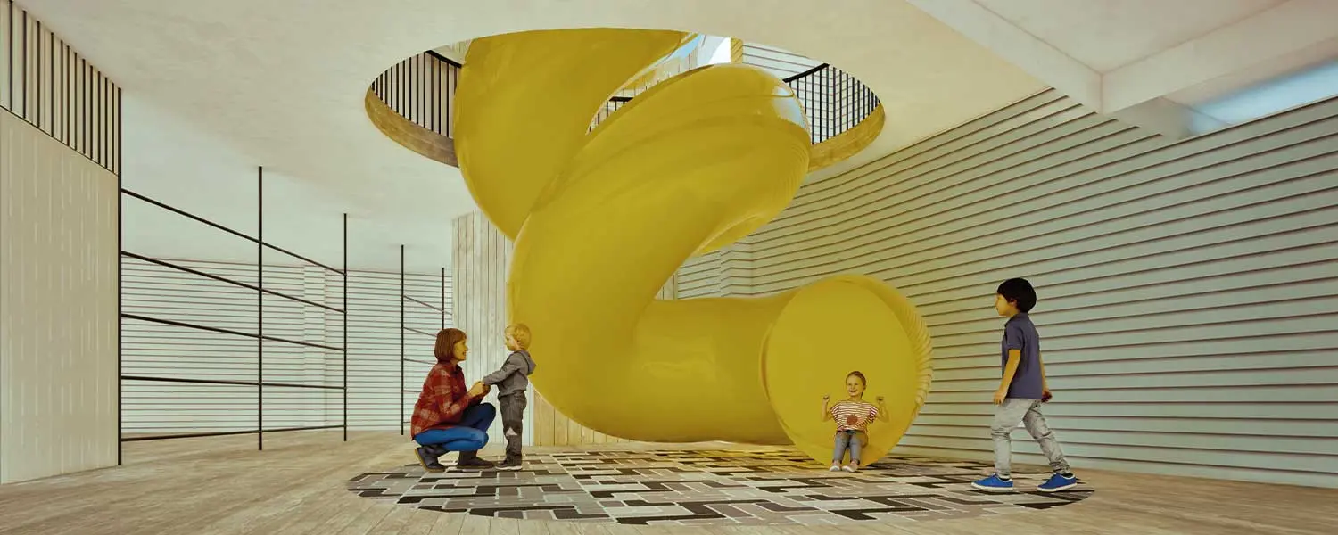 Erdgeschoss in Untergeschoss