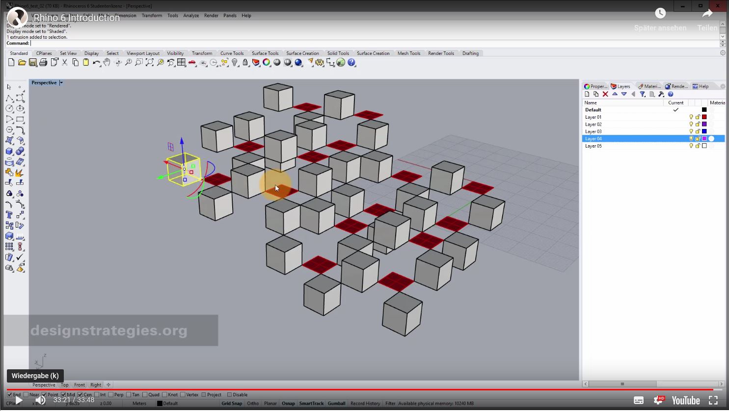 Designstrategies - Introduction to Rhino 6 for designers and architects ...