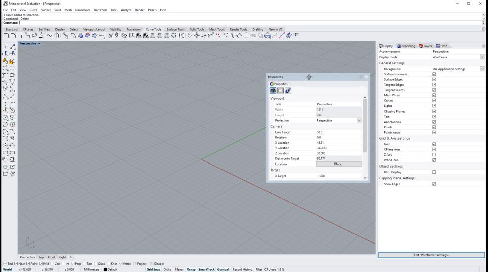 Designstrategies - Rhino 6: Overview of the user interface (4min)