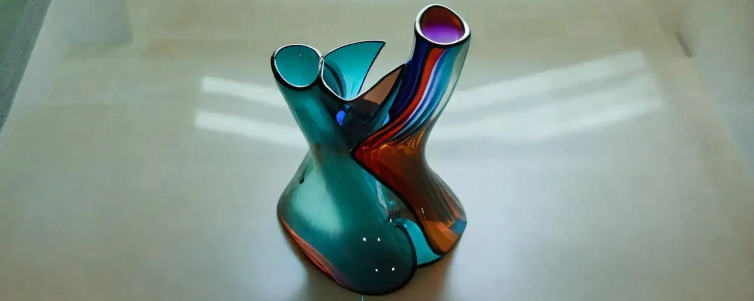 Bildcollage einer Vase