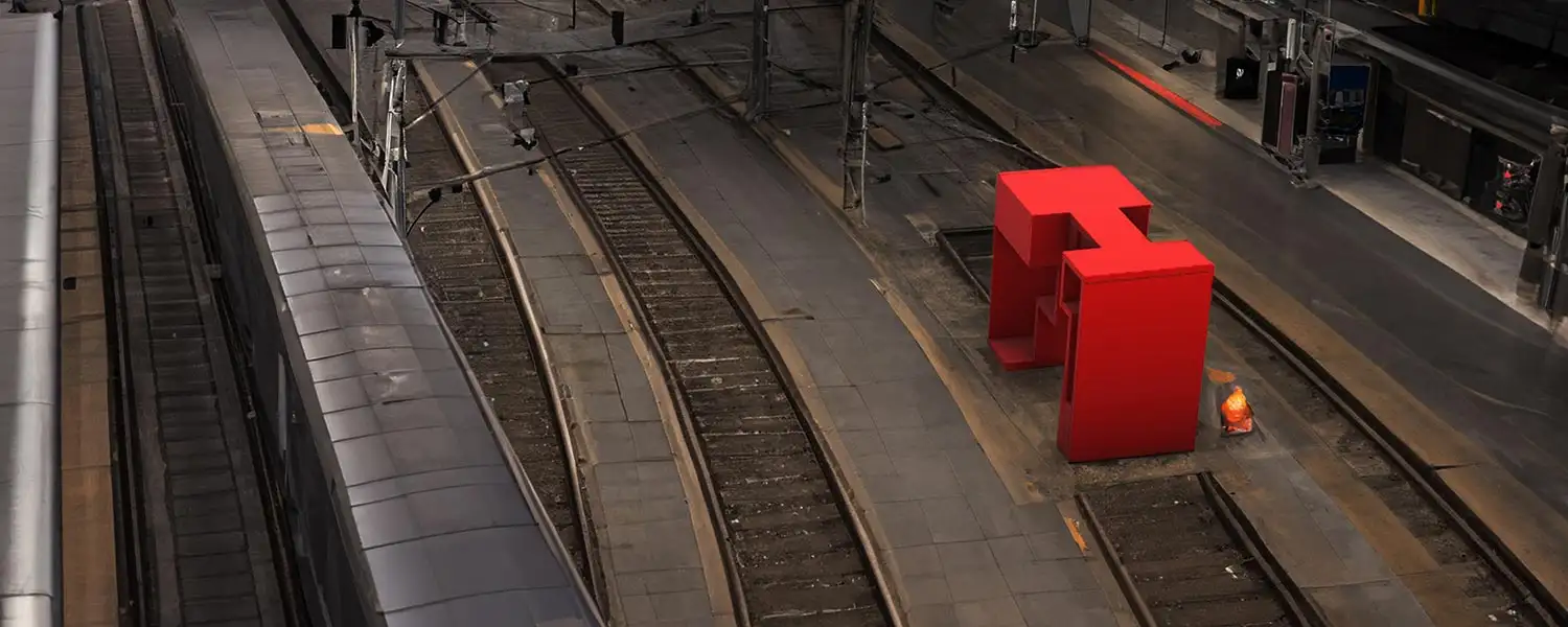 Raumcollage- Freiformen und Skulpturen basierend auf den Initialien