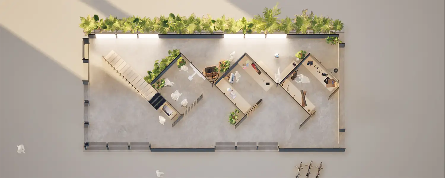 Perspektivischer Grundriss EG