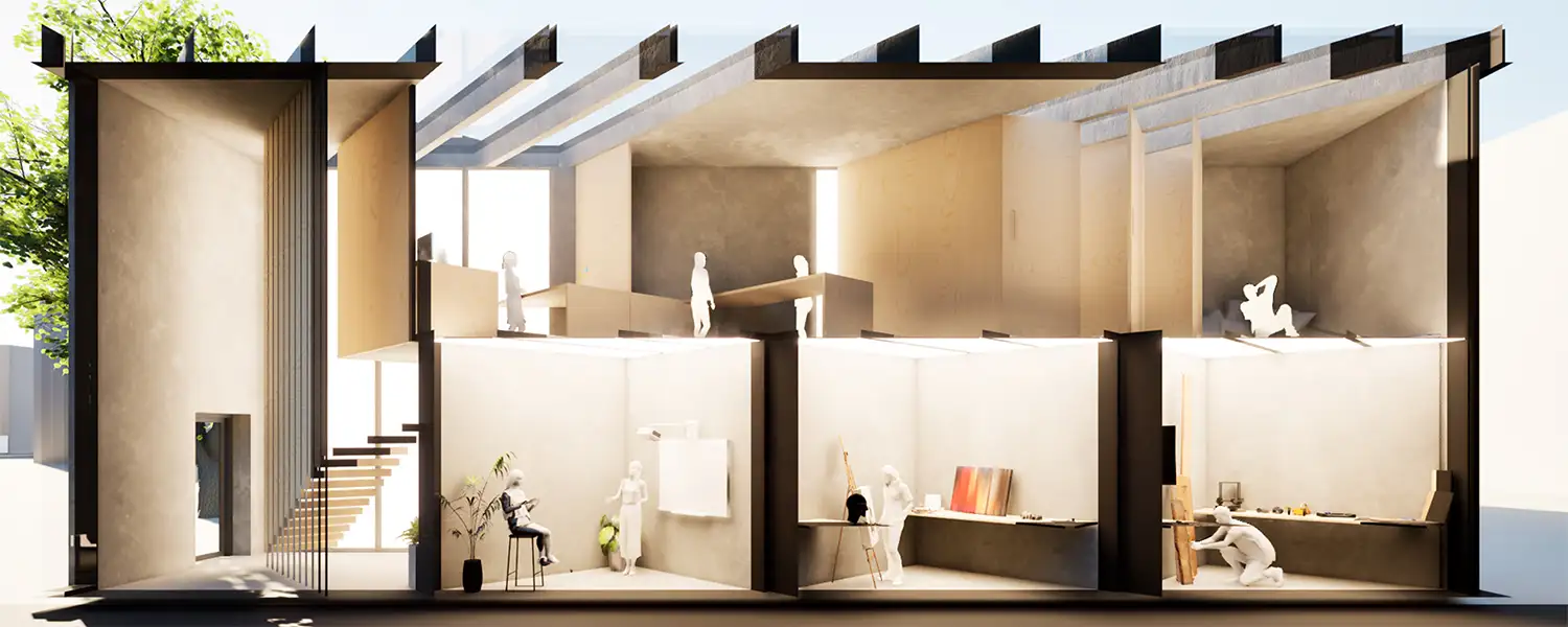 Perspektivischer Schnitt